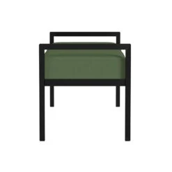 HomePop 17" Transitional Metal & Fabric Sherpa Bench In Loden Green 17 HomePop 17" Transitional Metal & Fabric Sherpa Bench In Loden Green -Chair Promotion Store 2762625 4 L
