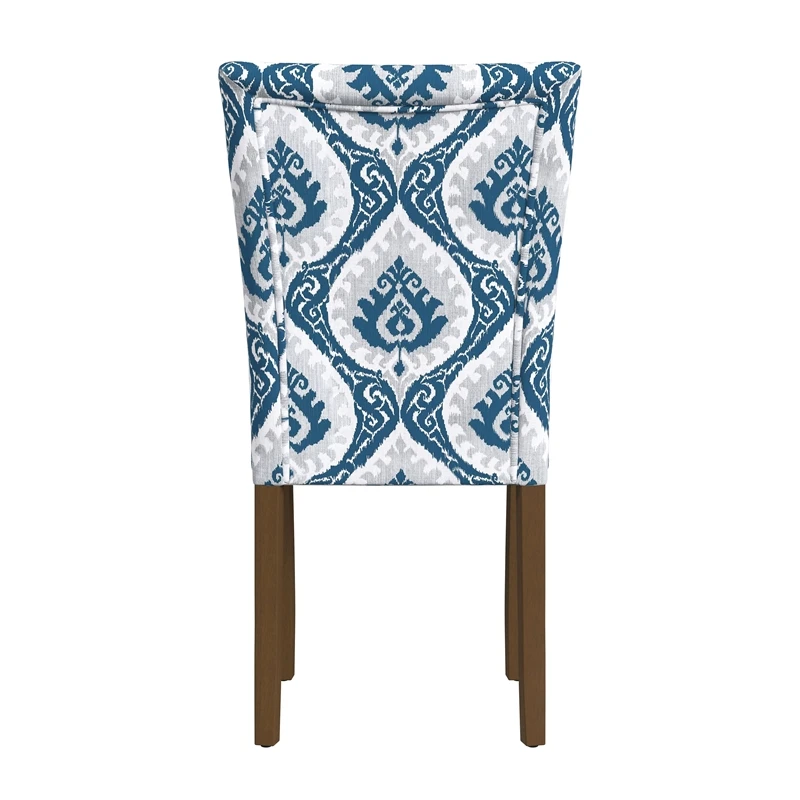 HomePop 21" Fabric Dining Chair In Blue Ikat Medallion Print (Set Of 2) 10 HomePop 21" Fabric Dining Chair In Blue Ikat Medallion Print (Set Of 2) - Image 10
