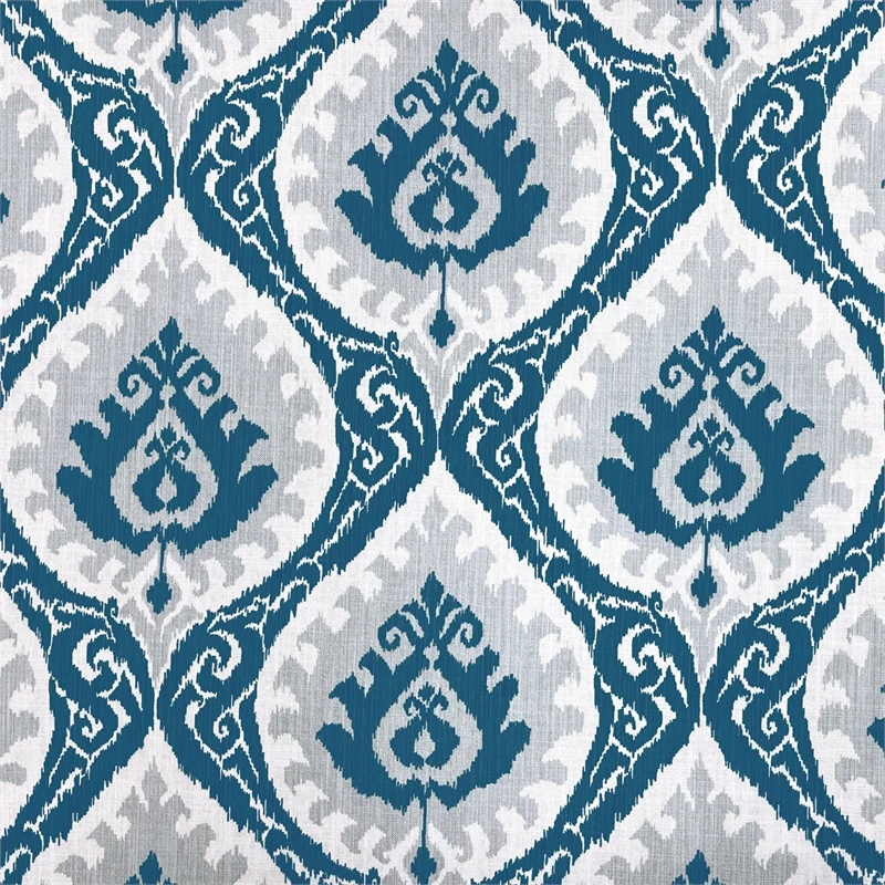 HomePop 21" Fabric Dining Chair In Blue Ikat Medallion Print (Set Of 2) 9 HomePop 21" Fabric Dining Chair In Blue Ikat Medallion Print (Set Of 2) - Image 9