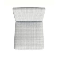 HomePop 19" Fabric Upholstered Dining Chair In Cream Mini Grid Pattern -Chair Promotion Store 2762634 5 L