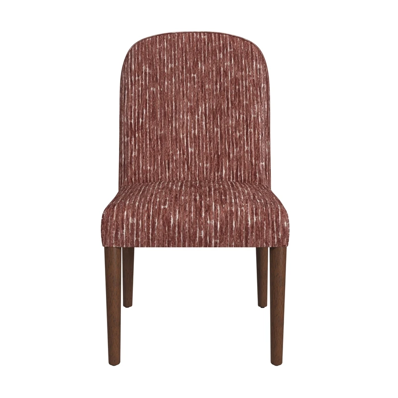 HomePop 19" Rounded Back Fabric Upholstered Dining Chair In Rust 7 HomePop 19" Rounded Back Fabric Upholstered Dining Chair In Rust - Image 7