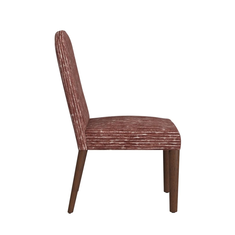 HomePop 19" Rounded Back Fabric Upholstered Dining Chair In Rust 2 HomePop 19" Rounded Back Fabric Upholstered Dining Chair In Rust - Image 2