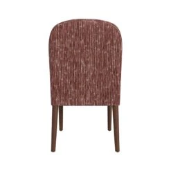 HomePop 19" Rounded Back Fabric Upholstered Dining Chair In Rust 11 HomePop 19" Rounded Back Fabric Upholstered Dining Chair In Rust -Chair Promotion Store 2762637 4 L