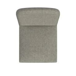 HomePop 19" Rounded Back Fabric Upholstered Dining Chair In Gray -Chair Promotion Store 2762638 5 L