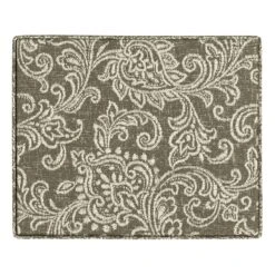 HomePop 18" Medium Fabric Storage Ottoman In Brown Jacobean Print -Chair Promotion Store 2762644 4 L