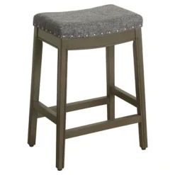 26" Blake Backless Counter Height Barstool With Nailheads - HomePop -Chair Promotion Store GUEST 0015caad 7ce8 45ab b2c8 e3c383799668