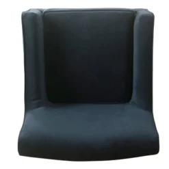 Davis Mid-Century Accent Chair Navy Velvet - HomePop -Chair Promotion Store GUEST 061d6610 3ffe 4771 9583 361c9e540033