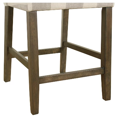 24" Curved Top Counter Height Barstool - HomePop 8 24" Curved Top Counter Height Barstool - HomePop - Image 8