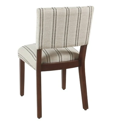 Set Of 2 Stripe Dining Chairs - HomePop 3 Set Of 2 Stripe Dining Chairs - HomePop - Image 3