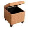 Sunshine Storage Cube Ottoman - Orange - HomePop