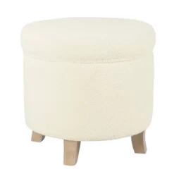 Cole Classics Round Storage Ottoman Flared Wood Leg - HomePop 14 Cole Classics Round Storage Ottoman Flared Wood Leg - HomePop -Chair Promotion Store GUEST 12cf0146 b0c2 4b4c 9e90 489daed28265