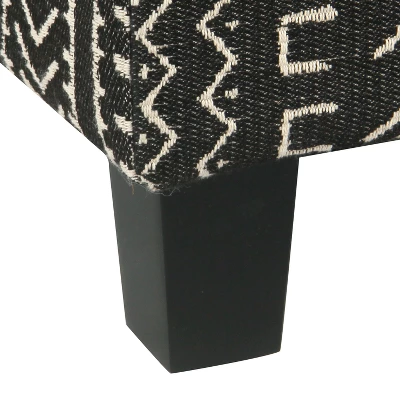 Square Storage Ottoman With Lift Off Top Onyx - HomePop 5 Square Storage Ottoman With Lift Off Top Onyx - HomePop - Image 5