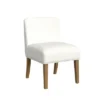 Upholstered Dining Chair Cream Boucle - HomePop