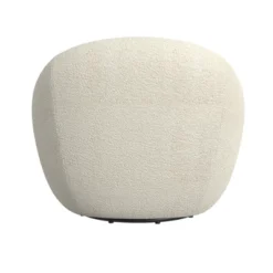 Round Swivel Chair White Sherpa - HomePop -Chair Promotion Store GUEST 1d0b2c03 f902 4db3 be23 6e889cbb9695