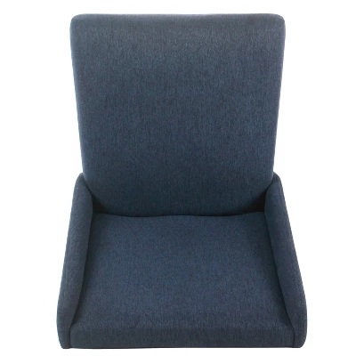 Set Of 2 Dinah Modern Dining Chairs Navy - HomePop 4 Set Of 2 Dinah Modern Dining Chairs Navy - HomePop - Image 4