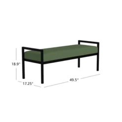 Modern Metal Bench Loden Green Velvet - HomePop 13 Modern Metal Bench Loden Green Velvet - HomePop -Chair Promotion Store GUEST 39c8b680 8945 4d3c 8a33 9c41cc31da5f