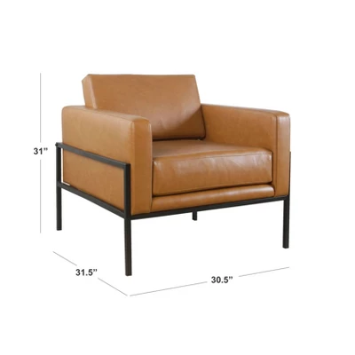 Modern Metal Frame Accent Chair - HomePop 10 Modern Metal Frame Accent Chair - HomePop - Image 10