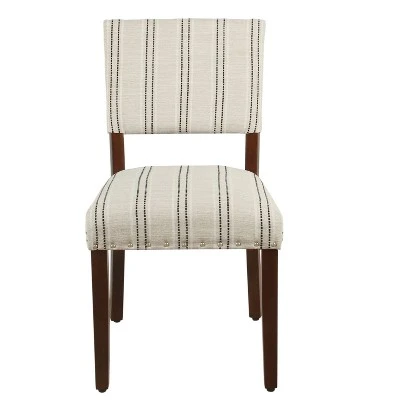 Set Of 2 Stripe Dining Chairs - HomePop 4 Set Of 2 Stripe Dining Chairs - HomePop - Image 4