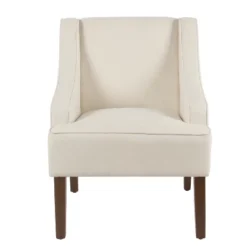 Classic Solid Swoop Arm Accent Chair - Homepop -Chair Promotion Store GUEST 40ff92cd 89c0 4de4 87d1 eafef7f8550b