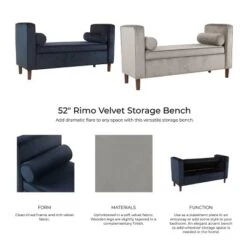 Rimo Velvet Storage Bench - Homepop 21 Rimo Velvet Storage Bench - Homepop -Chair Promotion Store GUEST 4530e082 7992 48fa b606 a17ef2f1fe09