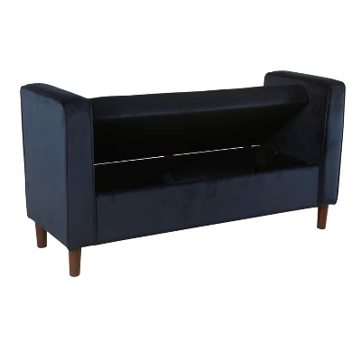 Rimo Velvet Storage Bench - Homepop 4 Rimo Velvet Storage Bench - Homepop - Image 4