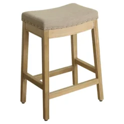 26" Blake Backless Counter Height Barstool With Nailheads - HomePop -Chair Promotion Store GUEST 58cf4e6d edbc 4b6f a697 0e644fcecd38