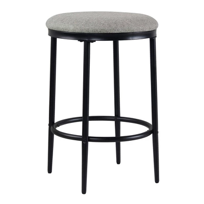 Upholstered Metal Barstool - HomePop 12 Upholstered Metal Barstool - HomePop - Image 12