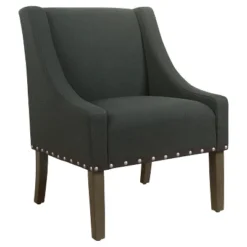 Modern Swoop Accent Chair With Nailhead Trim - Homepop -Chair Promotion Store GUEST 5ed78c0f 528a 4022 bd19 433885c152a6