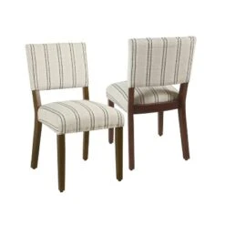 Set Of 2 Stripe Dining Chairs - HomePop 28 Set Of 2 Stripe Dining Chairs - HomePop -Chair Promotion Store GUEST 60210cf7 08c3 4aba a9b9 0b83951caab0