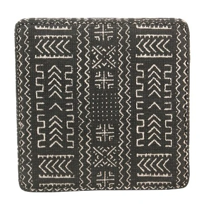 Square Storage Ottoman With Lift Off Top Onyx - HomePop 3 Square Storage Ottoman With Lift Off Top Onyx - HomePop - Image 3