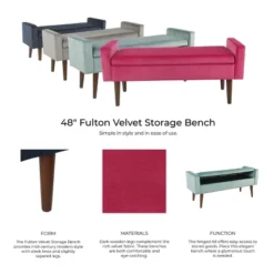 Fulton Storage Bench - Homepop 18 Fulton Storage Bench - Homepop -Chair Promotion Store GUEST 625b0be2 7ca9 40a7 a442 05c67ff0cc9d