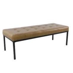 Tufted Metal Bench - HomePop -Chair Promotion Store GUEST 6561b6d6 89e3 4d3e a995 a01f662314dc