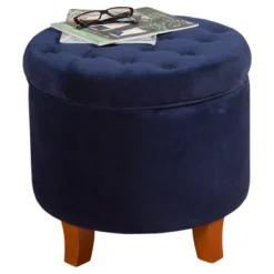 Large Round Button Tufted Storage Ottoman - HomePop -Chair Promotion Store GUEST 6d522cef 2fff 41de ba98 126029d09b6d