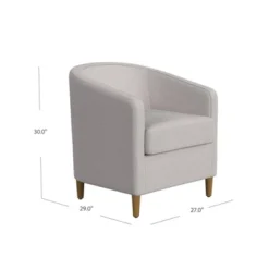 Modern Barrel Accent Chair Neutral Textured Solid - HomePop -Chair Promotion Store GUEST 6d61f353 22db 4af0 806e 99f04fa99158