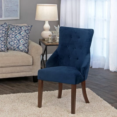 Tufted Accent Chair Blue - HomePop 2 Tufted Accent Chair Blue - HomePop - Image 2