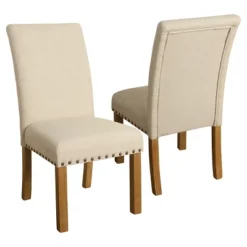 Set Of 2 Michele Dining Chair With Nailhead Trim - HomePop -Chair Promotion Store GUEST 87911f93 6ea3 45eb 9e09 54b38a233efd
