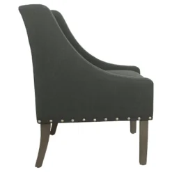 Modern Swoop Accent Chair With Nailhead Trim - Homepop -Chair Promotion Store GUEST 91ebdded 5e84 45a7 8fe9 cc9b30986498