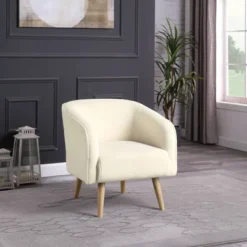 Sherpa Accent Chair With Wood Legs Cream - HomePop 13 Sherpa Accent Chair With Wood Legs Cream - HomePop -Chair Promotion Store GUEST 929fcdb8 b7b3 40bb 879b 0a2e44dfd011