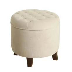 Large Round Button Tufted Storage Ottoman - HomePop -Chair Promotion Store GUEST 93f0dea3 445e 4e03 94d8 6fb4f81f0e8b
