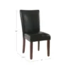 Set Of 2 Parsons Dining Chair Faux Leather - Homepop