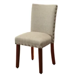 Set Of 2 Classic Parsons Chair With Nailhead Trim - Homepop -Chair Promotion Store GUEST 9e8b8f94 41b8 44bf 985f 57ea49a3d400
