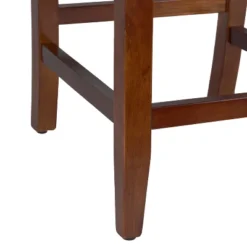 24" Faux Leather Luxury Counter Height Barstool - HomePop -Chair Promotion Store GUEST 9f6a6a81 cf26 4ac3 8ba4 d42e347e5901