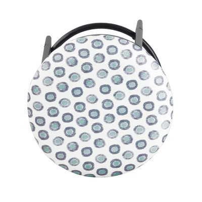 Upholstered Metal Barstool - HomePop 2 Upholstered Metal Barstool - HomePop - Image 2