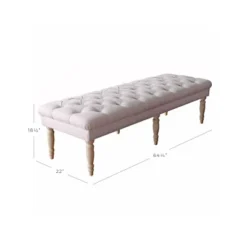 Classic Layla Tufted Bench - HomePop