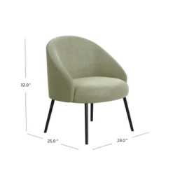 Modern Velvet Accent Chair Light Sage Green Velvet - HomePop -Chair Promotion Store GUEST adb95877 939b 4428 97e1 d10cef106e3d