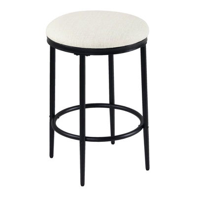 Upholstered Metal Barstool - HomePop 10 Upholstered Metal Barstool - HomePop - Image 10