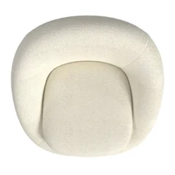 Round Swivel Chair White Sherpa - HomePop -Chair Promotion Store GUEST b9988060 57ed 4195 ba53 9b5547e4b556