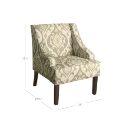 Classic Swoop Accent Armchair - HomePop