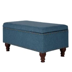 Large Rectangle Storage Bench With Nailhead Trim - HomePop -Chair Promotion Store GUEST c002bebd 2b5b 4949 8663 ff4060c1b45f