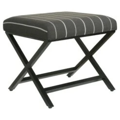 Modern Metal X Base Ottoman - HomePop 18 Modern Metal X Base Ottoman - HomePop -Chair Promotion Store GUEST d1fcc0e2 432f 45c0 a12f 40a718f03ef4